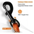 thumbnail image 4 of Taglory Dog Tie Out, Long Rope Leash for Dog Training, 15 FT Heavy Duty Lead with Reflective Stitching for Large Medium Small Dogs Walking, Camping, or Backyard, Orange 15 Foot - no handle Orange, 4 of 8