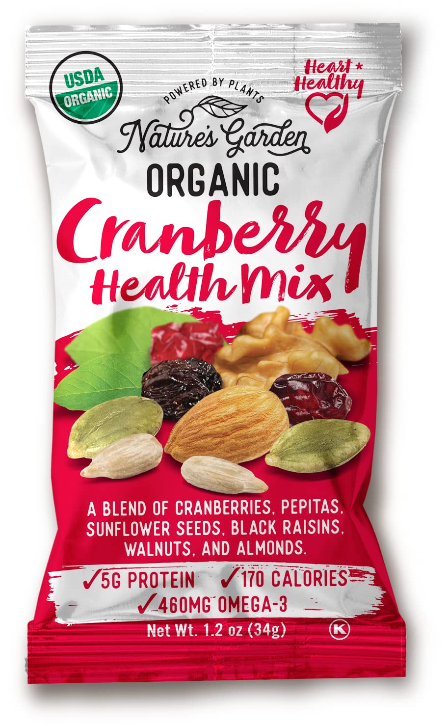 Nature S Garden Organic Trail Mix Snack Packs Trail Mix Variety Energy Boosting Heart