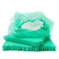 thumbnail image 3 of Vett (Green)100pcs Disposable Hair Net Caps Hairnet Dust Head Cover Stretch Elastic Hat, 3 of 5