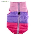 thumbnail image 3 of BadPiggies Waterproof Winter Dog Padded Vest Coat Pet Jacket Warm Clothes for Small Medium Large Dog (XL, Purple+Rose Red), 3 of 6