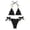 C1264/Black, variant on XIYON Women's Bikini Sets Solid Color Bikini Lace Up Two Piece Swimsuit 2026 Summer Beach Wear