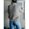 thumbnail image 4 of U.Vomade Chandail Femme Automne et Hiver Tricot Épais Col Roulé, 4 of 5