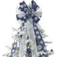 thumbnail image 3 of Dalrosia Christmas Tree Topper, Large Christmas Bow Tree Topper, for Xmas Ornament Holiday Home Wedding Thanksgiving Indoor/Outdoor Decoration, 3 of 6