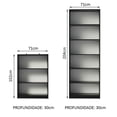 thumbnail image 3 of Kit Estante Librero Madesa 6908 y Organizador 6907 Negro, 3 of 11