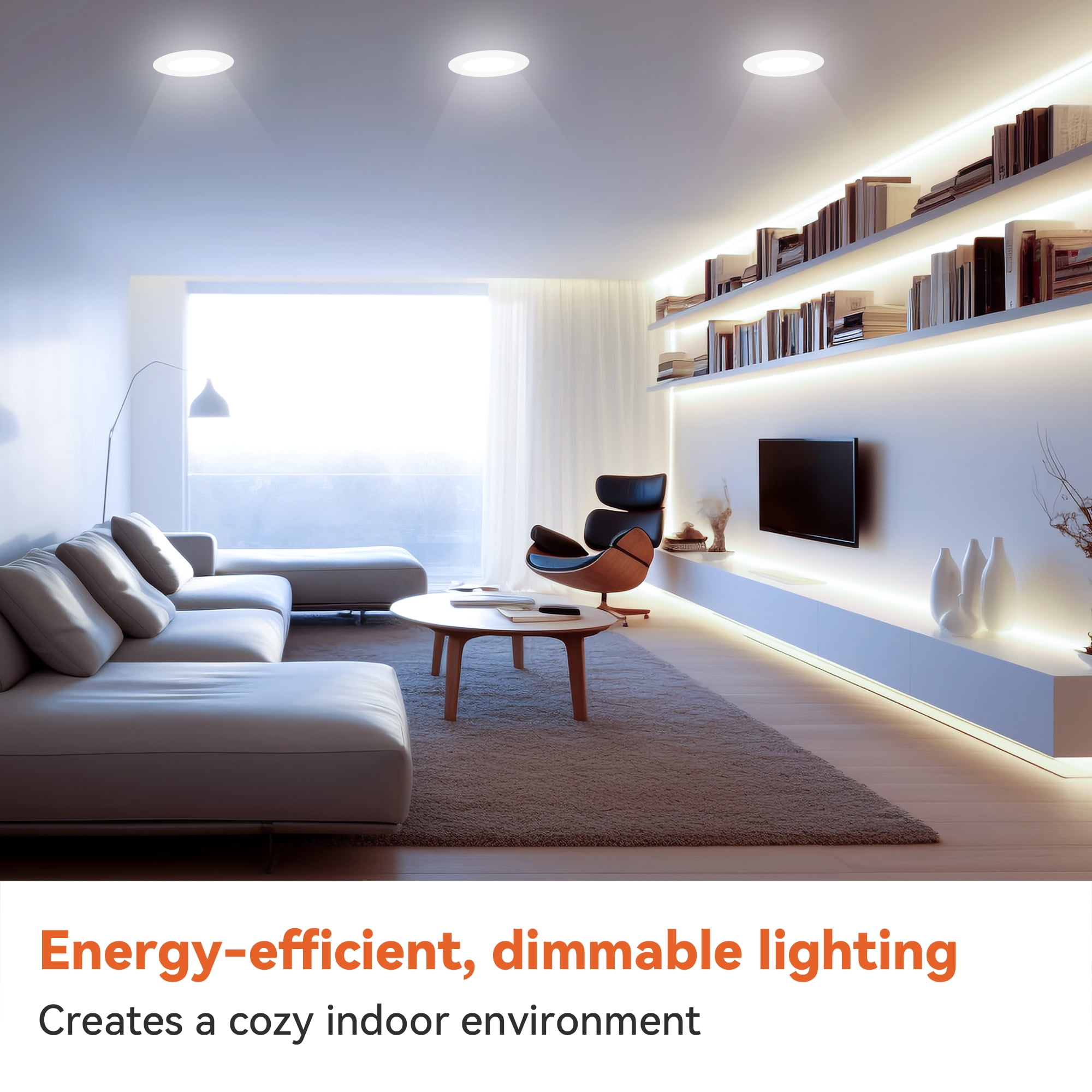 DAYBETTER 12 Pack BR30 Led Bulb 65W Equivalent, Dimmable Flood Light Bulbs Indoor, E26 Base, 5000K Daylight, 9W, 800 LM, Recessed Lighting Bulbs for Ceiling, Recessed Can, Living Room and Kitchen