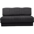 thumbnail image 3 of Qualitex Gravitas RV Sofa Bed - 72" Wide - Black & Charcoal Ultimate Leather, 3 of 9
