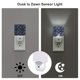 thumbnail image 3 of Balery Dinosaur Flowers Luz Nocturna LED con Sensor Automático, Enchufe con Sensor Crepuscular, Luz Suave de 0.5W para Dormitorio, Pasillo, Baño-US, 3 of 7