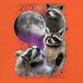 thumbnail image 3 of Racoons Howling at the Moon Sweatshirt Funny Galaxy Wildlife Universe Humor Weird Animal in Space Hoodie, 3 of 7