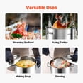 thumbnail image 6 of VEVOR Stainless Steel Stockpot, 53 Quart Large Cooking Pots, Cookware Sauce Pot with Lid, and Handle, Heavy Duty Commercial Grade Stock Pot, Sanding Treatment, for Large Groups Events Silver, 6 of 9