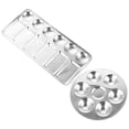 thumbnail image 3 of HEALEEP 2Set Rectangular Paint Mixing Palette Stainless Steel for Students and Children in Arts and Crafts, 3 of 7
