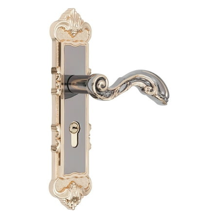Gold Antique Privacy Door Security Entry Lever Handle Mortise Latch Locks   Keys