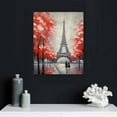 thumbnail image 4 of COMIO Red Paris Eiffel Tower Wall Artwork Black and Red Paris Posters Romantic Bathroom Wall Decoration Paris Canvas Print Paris Eiffel Tower Living Room Bedroom Poster, 4 of 4
