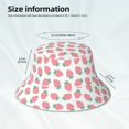 thumbnail image 3 of Fotbe Strawberry Sombrero Tipo Pescador con Estampado – Sombrero de Sol de Algodón de Moda para Playa, Golf, Pesca, 3 of 6