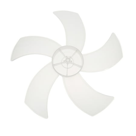 

OUNONA 2Pcs 5-leaves Replacement Fan Blades 16-inch Fan Blades Fan Accessory White