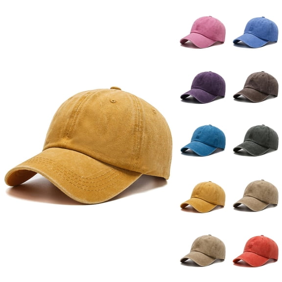 Fashionable Heart Embroidered Baseball Cap Pure Washed Baseball Cap