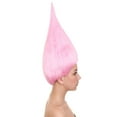 thumbnail image 3 of HPO Teen's Dwarf Wig | Neon Pink Tall Wig | Premium Breathable Capless Cap, 3 of 10