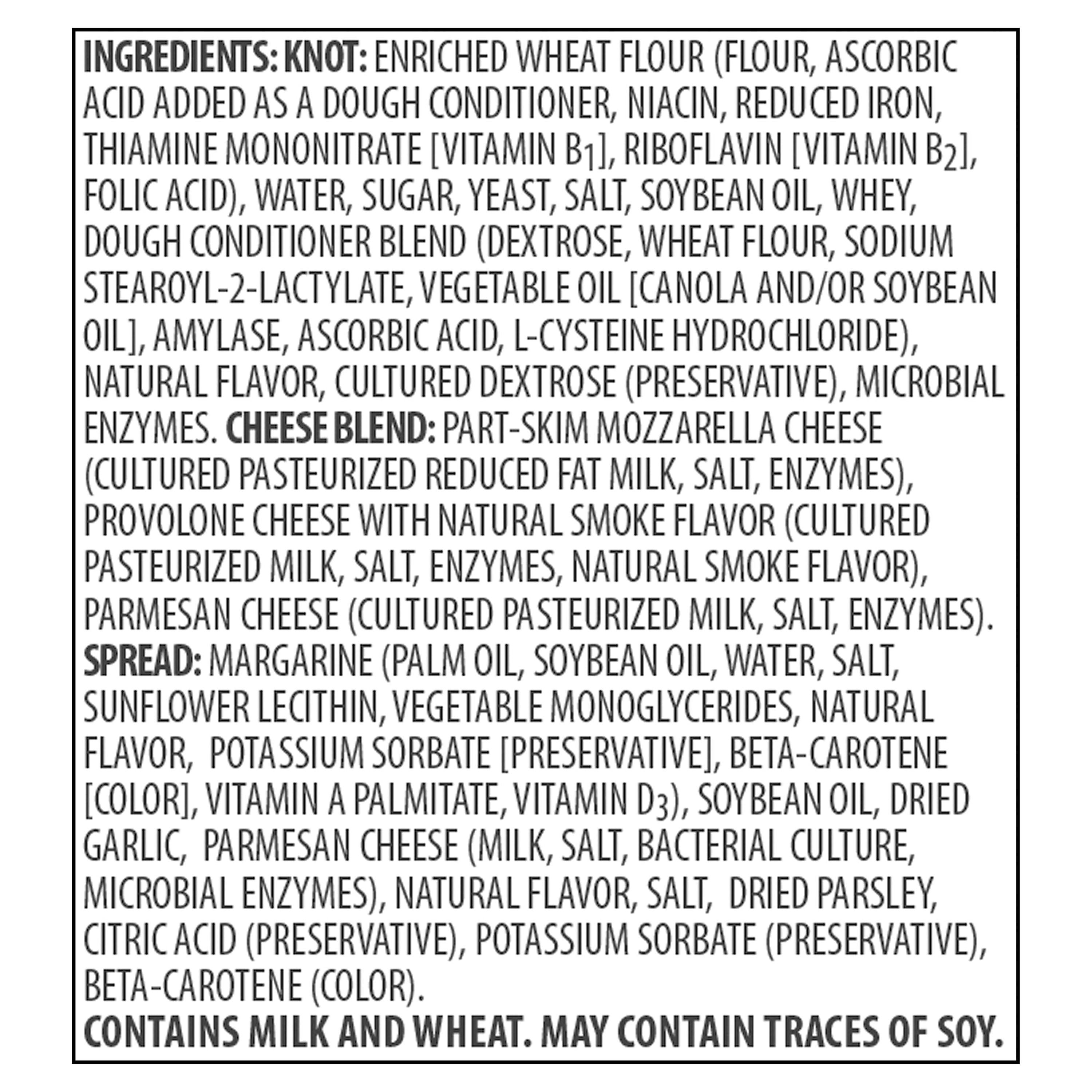 Marketside Three Cheese Garlic Bread Knots, 12.1 oz, 8 Count