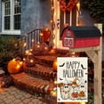 thumbnail image 3 of diyeu Happy Halloween Garden Flag 12x18 Inch Double Sided Outside, Ghost Jack-o''-lantern Boo Yard Outdoor Decorative Flag, 3 of 6