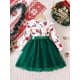 thumbnail image 5 of Christmas Girls Tulle Splice Long Sleeve Tutu Dress, Cute & Smart Holiday Party Dresses Outfit For Kids/ Toddlers, Gift Choice, 5 of 5