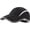 Black, variant on Foldable Mesh Sports Cap with Reflective Stripe Breathable Sun Runner Cap