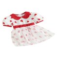 thumbnail image 1 of Robe pour Bébé Fille à Manches Courtes et Col Claudine pour la Saint-Valentin, 1 of 9