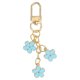 thumbnail image 1 of Llavero con Encanto de Flor, Colgante de Llavero Enameled con Gancho de Presión, Azul Claro, 1 of 6