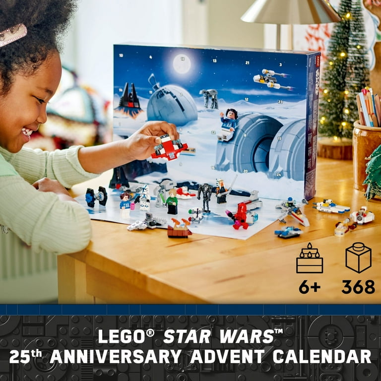 LEGO Star Wars 2024 Advent Calendar for Kids, Building Set with 6