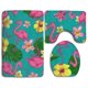 thumbnail image 1 of ABPHQTO Flamingo Flor Hoja De Plátano Juego de alfombras de baño de 3 piezas Alfombra de baño Alfombra de contorno y tapa de inodoro ABPHQTO Cont-CHAPPLE-32661, 1 of 2