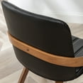thumbnail image 6 of FOWEOAIU Modern Dining Chairs,Leather Upholstered Walnut Wood Kitchen Dining , Black (Set of 2) ﻿, 6 of 14