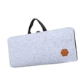 thumbnail image 3 of Estuche para teclado de PC, bolsa de almacenamiento de fieltro para teclado, a prueba de polvo, portátil, para oficina, a prueba de golpes, versátil, Gris claro, 3 of 8