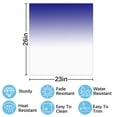 thumbnail image 2 of Aesthetic Dark Blue and White Gradient Dishwasher Magnet Cover Decorative Sticker for Home Cabinet Kitchen 23" x26", 2 of 5