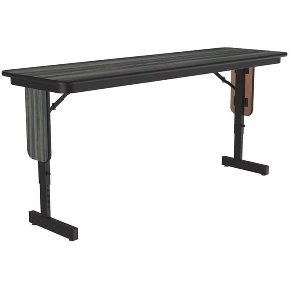Adjustable Height 3/4" High Pressure Folding Seminar Table New England Driftwood