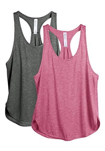 icyzone Damen 2-Pack Sport Tank Top Racerback Yoga Oberteile Fitness Gym Shirts icyzone Damen 2-Pack Sport Tank Top Racerback Yoga Oberteile Fitness Gym Shirts