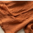thumbnail image 6 of Solid Color Cotton Linen Blouse for Women V-Neck 3/4 Sleeves Vintage Tops Loose Embroidery Casual Shirts, 6 of 6