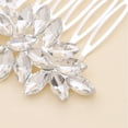 thumbnail image 3 of Guardurnaity Peinetas de boda únicas y exquisitas para novias hechas con aleación resistente y duradera Plata elegante Type3 NO3, 3 of 6