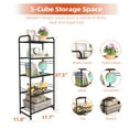 thumbnail image 3 of 5-Tier Wire Shelving Unit Heavy Duty Metal Storage Shelves, 300 lb Load Capacity, Black, 3 of 7