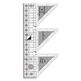 thumbnail image 2 of Advancent Regla de costura acrílico tejer escala plantilla guía bordado DIY artesanía hacer acolchado sastres diseñadores Artesanía 45 grados 10 pulgadas Advancent HA062882-03, 2 of 6