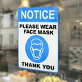 thumbnail image 3 of [150 PACK] Face Mask Required Sticker Sign - Removable, Weather Proof, Office Stickers, Safety Office Stickers, Vehicle Stickers, Decal for Car, School or Business, 3 of 3
