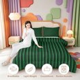 thumbnail image 3 of Erosebridal Mid-Century Line Pattern Full Size Comforter Sets,Modern Stripes Bedding Comforter Set,Black Reversible,3-Piece,1 Comforter and 2 Pillowcases, 3 of 7