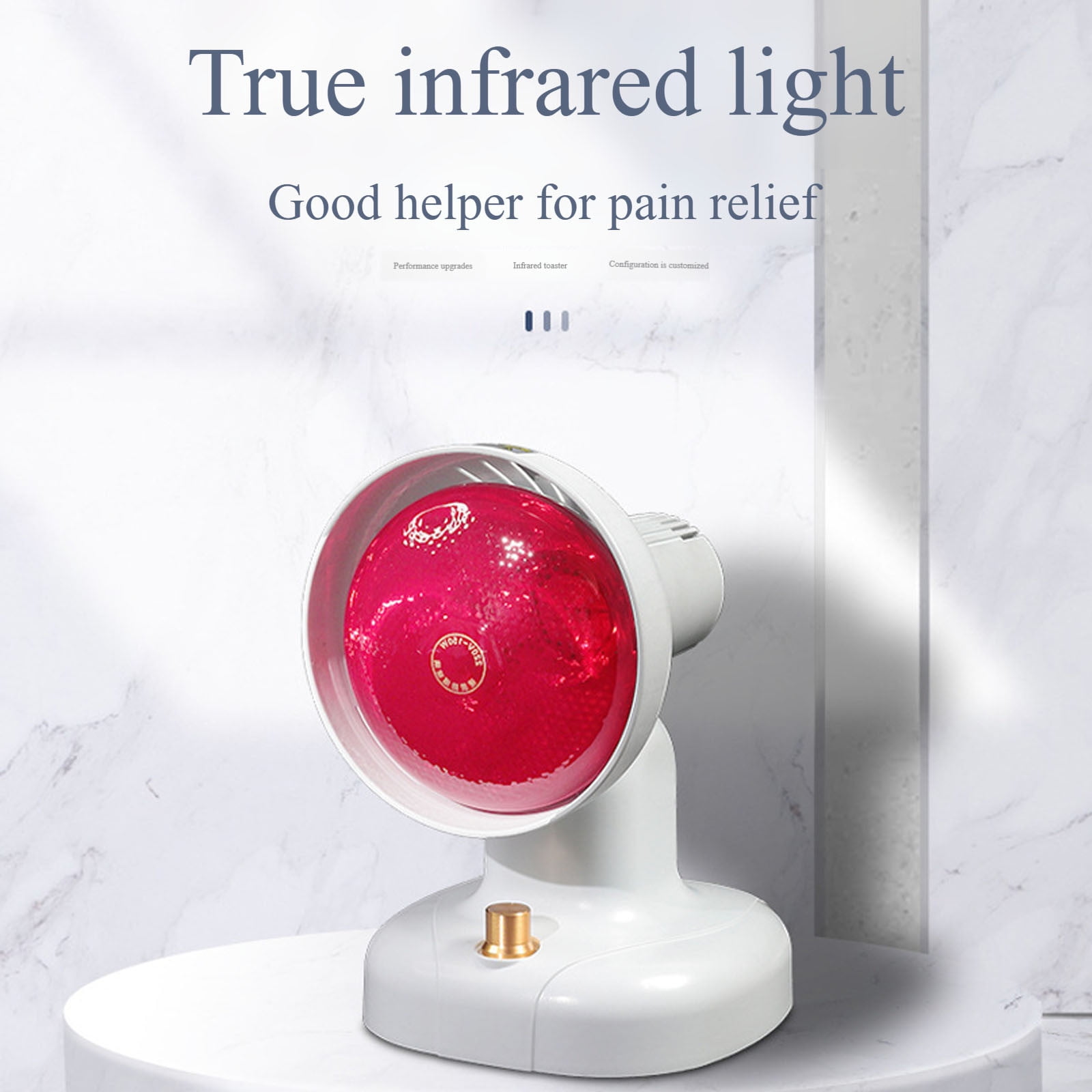 150 LED Red Light Lamp with Adjustable Timer and Infrared Heat for Deep Muscle Relaxation and Facial Skin Care Wellness