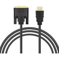 thumbnail image 1 of Tianle HDMI to DVI Adapter Cable, 1m/3.3ft CL3 Rated High Speed Bi-Directional DVI-D 24+1 Male to HDMI Male Support 1080P Full HD Compatible for Roku, Laptop, 1 of 7