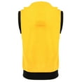thumbnail image 3 of MODA NOVA Big & Tall Men Kangaroo Pocket Zip Up Drawstring Hooded Vest Yellow XLT, 3 of 6