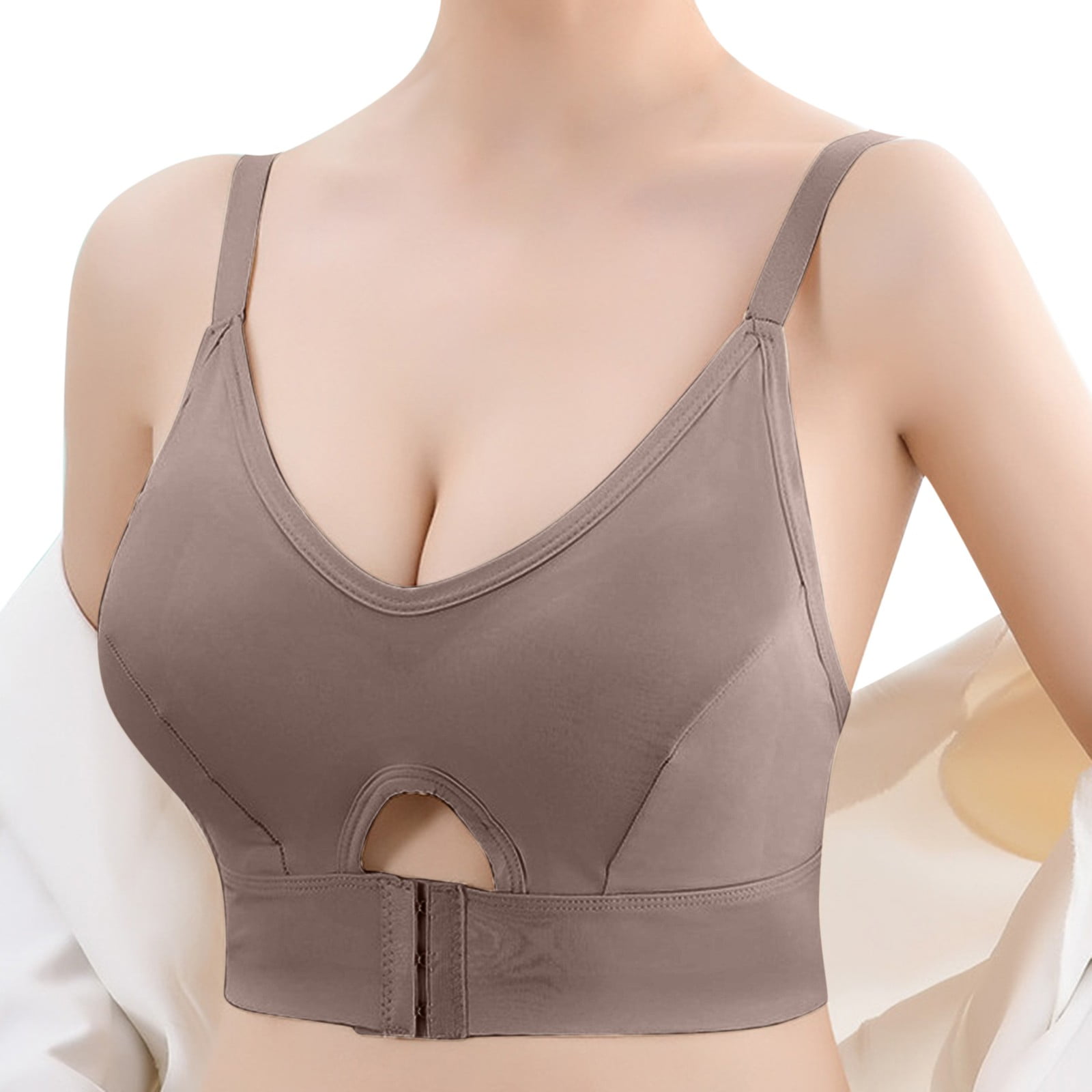 Vedolay Sports Bras Workout Sports Bras Women Removable Backless Strappy Criss Cross Light