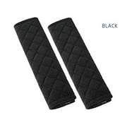 andalus soft car seat belt cover pads, 2 pack, universal | bag shoulder strap covers harness | comfortable, prevents neck and shoulder rubbing from seatbelt (black)
