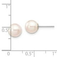 thumbnail image 3 of Finest Gold 14K White Gold 7-8 mm Round White Saltwater Akoya Earrings, 3 of 3