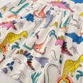 thumbnail image 6 of WIBACKER Summer Toddler Girl's Casual Short Sleeve Cartoon Dresses Dinosaur 2T, 6 of 6