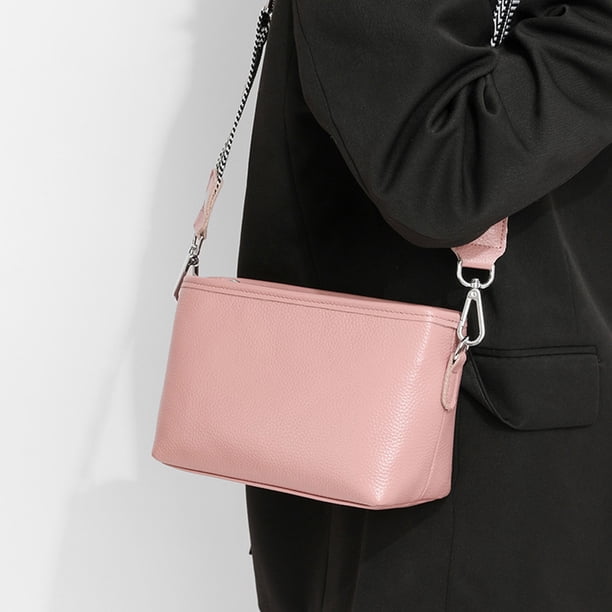 Bolsa De Hombro Bolso De Hombro Bolso clásico de piel de vaca de primera capa, de viaje a la moda, suave para vacaciones de fin de semana