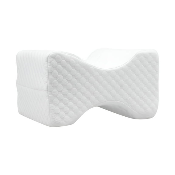 LAMIRO Knee Pillow for Side Sleepers,Firm Support Cooling Memory Foam Leg Pillow for Sleeping,Sciatica Pain Relief,Knee&Back Relief,Water Resistant Between Legs Pillow,Ergonomic Contour