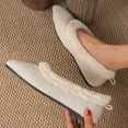 thumbnail image 6 of Wensltd Winter Warm Shoes for Women Plush Lined Pointed Toe Slip On Design Comfortable Walking Shoes, 6 of 8