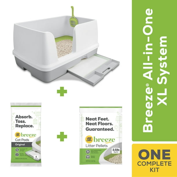 Purina Tidy Cats Breeze Cat Litter Box System Starter Kit, XL Breeze